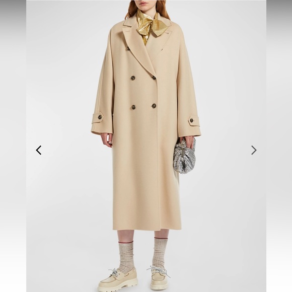 SOLD OUT! Weekend Max Mara Affetto Double-Breasted Wool-Blend Coat - Picture 4 of 10